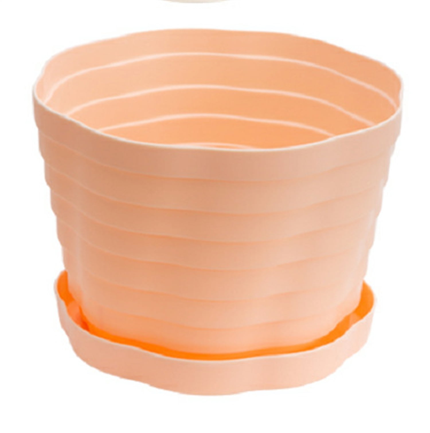 3 Pack Large Plastic Planters,Indoor Flower Plant Pots,Flower Seedlings Nursery Pot/Planter with Pallet, Plant Pots with Drainage Holes and Saucers,Plastic Flower Pots Seed Starting Pots for Plants