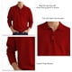 thumbnail image 5 of Top informal para hombre, cuello vuelto, botón frontal, manga larga, transpirable, Top de ajuste informal para hombre para otoño, 5 of 6