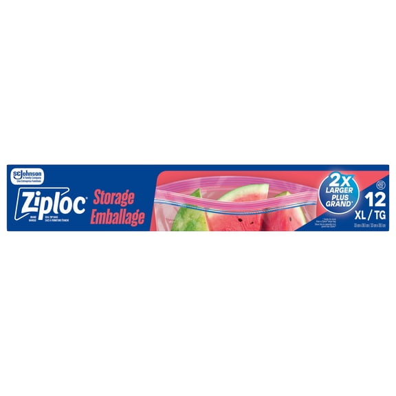 Ziploc Storage Bags, Extra Large