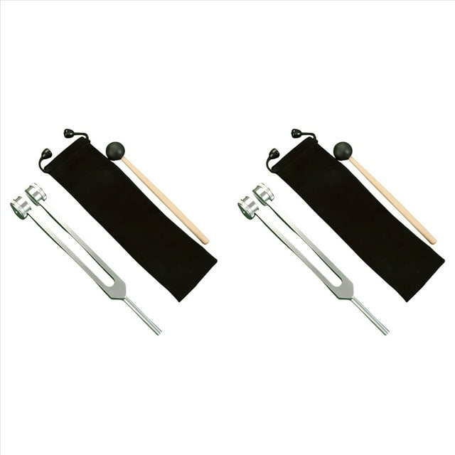 2X Diapasón de 128 Hz Diapasón Biosónico con Peso Diapasón de 128 Hz para Tratamiento