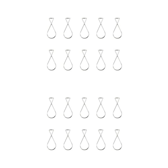 Billuyoard 10 ganchos para azulejos de techo, fácil instalación, Flexible, letrero colgante, suministros para el hogar para oficina, aula, pequeño, 8 Pequeño F1 de 8 palabras 2piezas Billuyoard CBP481336
