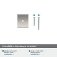 thumbnail image 5 of Amerock Maymont 1-5/8 inch (41mm) Length Square Satin Nickel Cabinet Knob Backplate, 5 of 7