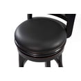 thumbnail image 7 of Boraam Florence Counter Height High Back Kitchen Swivel Wood Counter Stool, Black Sandthru Finish, 7 of 7