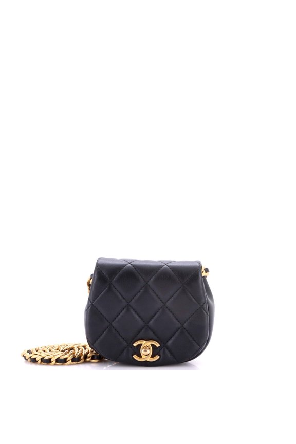 Pre-Owned Coco Mail Clutch with Chain Quilted Calfskin Mini By Rebag