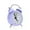 Purple, variant on piaybook Alarm Clock Twin Bell Silent Alloy Stainless Metal Alarm Clock Silent Non Ticking Small Clock for Home Office Living Room Bedroom