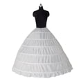 thumbnail image 2 of Enagua de 6 aros, enagua de crinolina blanca para novia, se desliza, enagua para fiesta de boda, vestido , enagua Zulema Vestido de baile de boda Enagua de crinolina de hueso 6 aro, 2 of 8