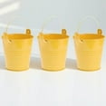 thumbnail image 1 of CRAFTHROU 3Ud Bucket De Metal Amarillo Para De Y Jardín Rústico, 1 of 7