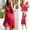 Red, variant on Nursing Dresses Breastfeeding for Women Maternity Printed Sleeveless V Neck Ruched Pregnancy Dress Red M