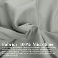 thumbnail image 3 of Ntbay 2 Pack Double Brushed Microfiber King Pillow Shams with 2" Flange, Wrinkle, Fade, Stain Resistant Sham, 20"x36", Smoke Gray, 3 of 5