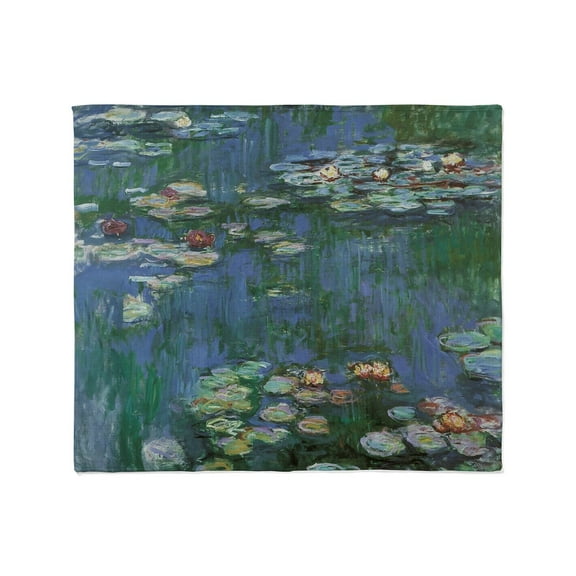 CafePress - Waterlilies By Claude Monet Throw Blanket - Soft Fleece Throw Blanket, 50"x60" for All Ages