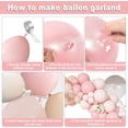 thumbnail image 6 of Pink Balloon Garland Arch Kit, Pink and White Balloons Different Size for Birthday Wedding Bridal Baby Shower Bachelorette Party Decorations, 6 of 7