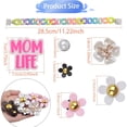 thumbnail image 3 of 18pcs Flower Pearl Chains Charms for Bogg Bag Momlife Decorations DIY Accessories for  Rubber Beach Totes, 3 of 8