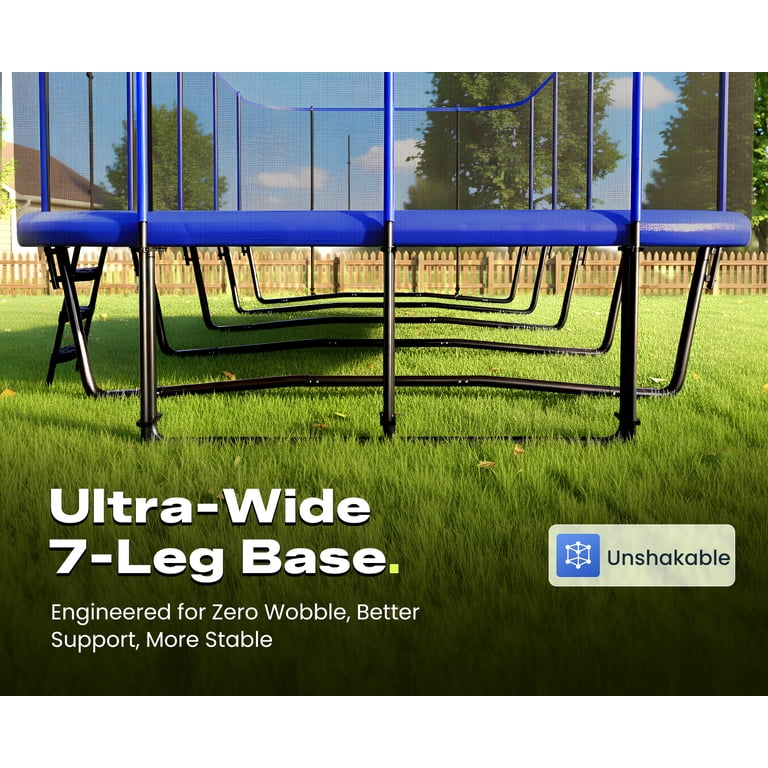 Zupapa 13x23 FT Rectangle Trampoline for Kids & Adults, Outdoor