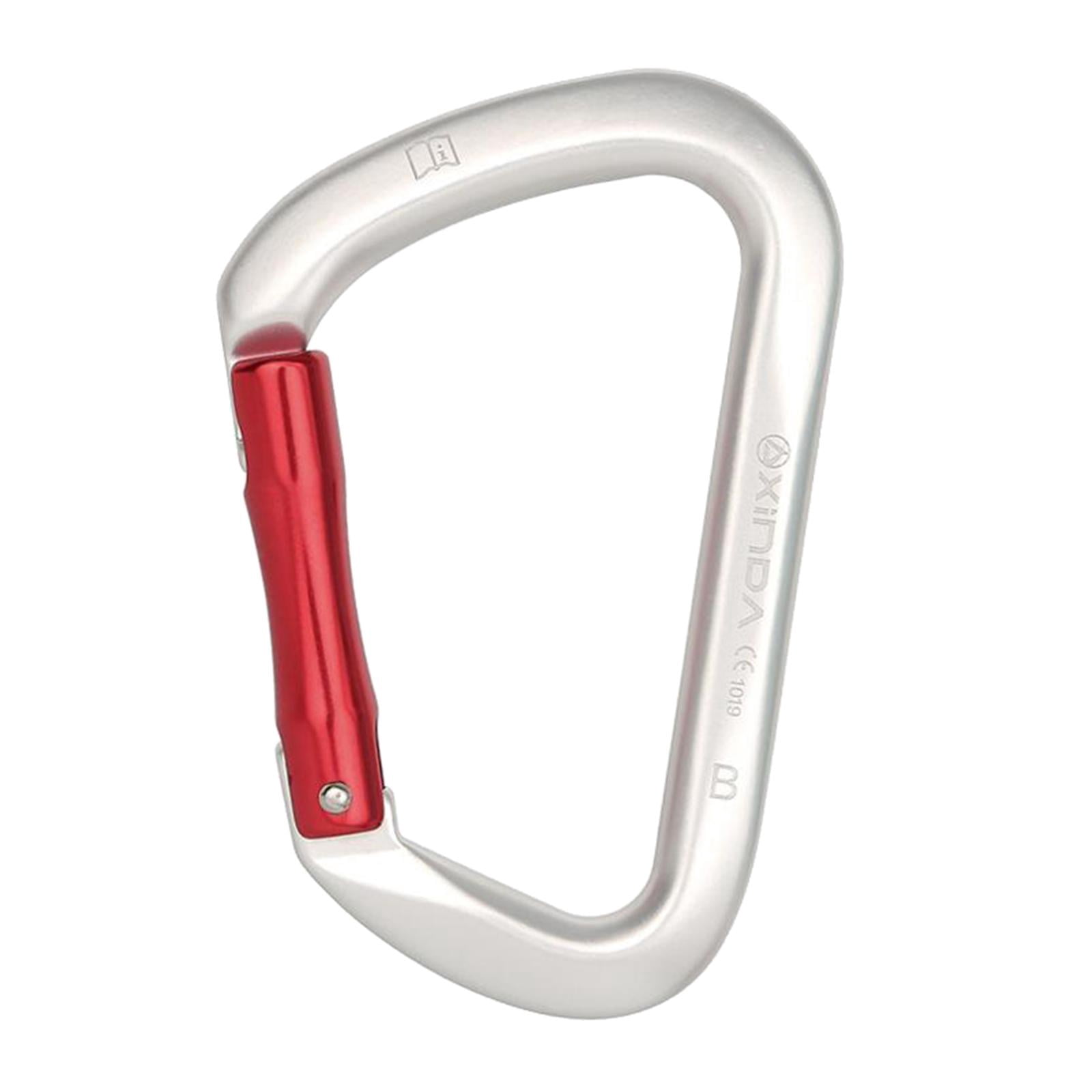 XINDA 25KN Auto Locking Climbing Carabiner - D Shaped Twist Lock Carabiner CE UIAA Certified Heavy Duty Carabiners Clip For Rock Climbingrappellingcampinghikinghammocksswings 5