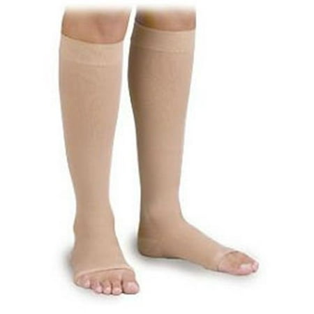 - Activa H4402 Surgical Weight Unisex Open Toe Knee Highs 30-40 mmHg - Size & Color- Medium Beige