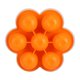 thumbnail image 3 of Molde de huevo de silicona ZHCH contenedor de almacenamiento reutilizable 7 cavidades con tapa naranja, 3 of 5