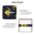 thumbnail image 6 of Leather Tissue Box Cover Square - Sunflowers Purple Dots Waterproof Tissue Box Holder Paper Case Organizer Dispenser for Modern Home Office Room Home Bathroom Decor, 6 of 7