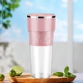 thumbnail image 1 of Batidoras De Frutas Mezclador eléctrico portátil para procesamiento de alimentos de 500 ml para utensilios de cocina (rosa), 1 of 5