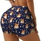 thumbnail image 1 of Balery Corgi Lying With Moons And Stars Pantalones cortos de entrenamiento estampados para mujer, sin costuras, ajustados, para gimnasio, yoga, correr, deportes, ejercicio activo, fitness.-Large, 1 of 8
