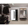 thumbnail image 5 of Front Exterior Prehung Steel Door / Ronex 0144 Grey / Side Exterior Window Sidelite / Entry Metal Modern Painted W36+16" x H80" Right hand Inswing, 5 of 5