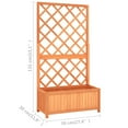 thumbnail image 2 of vidaXL Garden Trellis Planter Brown 27.6"x11.8"x53.1" Solid Firwood, 2 of 6