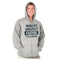 thumbnail image 3 of World's Greatest Farter Funny Fathers Zip Hoodie Sweatshirt Men Brisco Brands M, 3 of 6