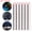 6Pcs - Purple light, variant on KKSQ Car Underglow Led Lights Strips - 6pcs x 15 LEDs Red, Waterproof 12V, 12" Strips for Cars Van SUV Truck Motorcycle (IP68) - DC12V Motor LED Strip, Easy Install