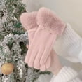 thumbnail image 2 of German velvet mouth womens gloves, outdoor winter warm finger gloves R2O6, 2 of 7