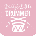 thumbnail image 4 of Inktastic Daddys Little Drummer Childs Music Boys or Girls Baby Bib, 4 of 4