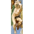 thumbnail image 2 of Michelangelo 9x18 Gold Ornate Wood Framed with Double Matting Museum Art Print Titled - Detail From The Last Judgement 12, 2 of 4