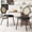 Black 2 Pack, variant on Modern Rattan Dining Chair Set Of 2 Or 4, Faux Leather Upholstered Seat, Hand-Woven Cane Back, Cantilever Metal Legs – Comfortable For Dining Room Or Kitchen