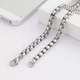 thumbnail image 6 of HOOUN 5pcs in bulk Stainless steel Square Rolo Chain Necklace Strong Link 6mm 18-26in-24'' for Necklace-black, 6 of 8