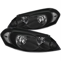 Spec D Tuning LH-IPA06JM-RS Black Headlights for 2006-2007 Chevrolet Monte Carlo