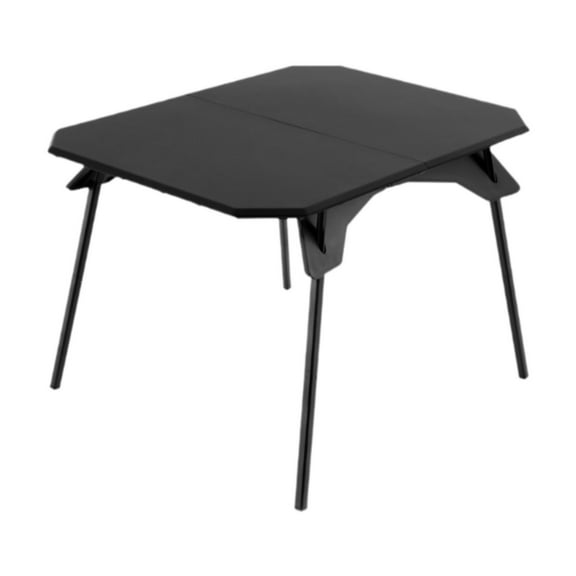 colaxi Folding Table Picnic Coffee Table Sturdy Aluminum Camp Table Beach Table Outdoor Table Adjustable Height for Backpacking Yard Black