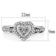 thumbnail image 3 of Womens Ring Anillo Para Mujer Stainless Steel Ring with Top Grade Crystal Cesana, 3 of 4