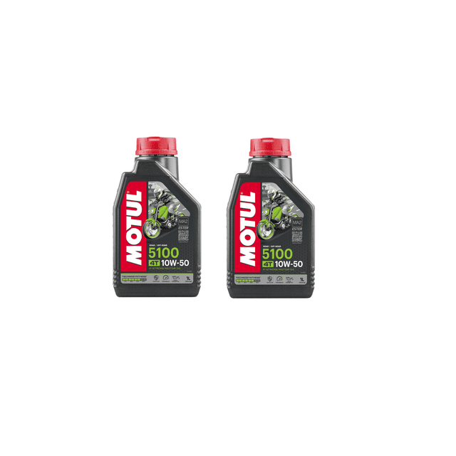 ACEITE TECHNOSYNTHESE MOTOCICLETA KIT 2 LITROS MOTUL 5100 SAE 10W50