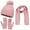 Pink, variant on Women's Winter Hat Scarf Gloves 3-Piece Set, Warm Knit Beanie with Soft Fleece Lining, Matching Neck Warmer and Mittens, Cold Weather Accessories for Adults, Trio Set for Outdoor Activities Beige