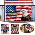 thumbnail image 2 of BSJJY 250 Years America Garden Flag, 35.43x59.05 inchs 250th Anniversary USA Yard Banner, American USA Garden Flag for Outside America Yard Lawn Heavy Duty, 1pc (C), 2 of 6