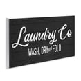 thumbnail image 3 of Stupell Industries Rustic Wash Dry Fold Laundry Room Text Sign Wood Wall Art, 17 x 7, Design by Kim Allen, 3 of 5