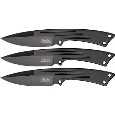 United Cutlery WH101 Wes Hibben Large Triple Throwing Knife Set with Sheath Multi-Colored