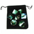 thumbnail image 3 of Paquete de 7 Dados Poliédricos Sunnimix Verde Con Bolsa de Juguetes, 3 of 8