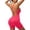 Hot Pink, variant on CHUMUD Womens Workout Outfit Built-In Bra Crisscross Back Tummy Control Butt Lifter Bodysuit Shorts, Seamless Activewear Romper Yoga Gym