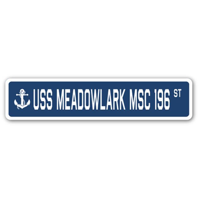 SignMission SSNMeadowlark Msc 196 4 x 18 in. A16 Street Sign USS