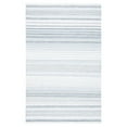 thumbnail image 2 of SAFAVIEH Kilim Mckayla Striped Polyester Area Rug, Ivory/Light Blue, 6' x 6' Round, 2 of 10