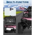 thumbnail image 3 of 12V Electric Ride On Car for 3-8 Years, 2 * 45W Motor, Remote Control, LED Lights, Music Player & Emergency Brake, Battery PoweRed Cars,Pink, 3 of 7