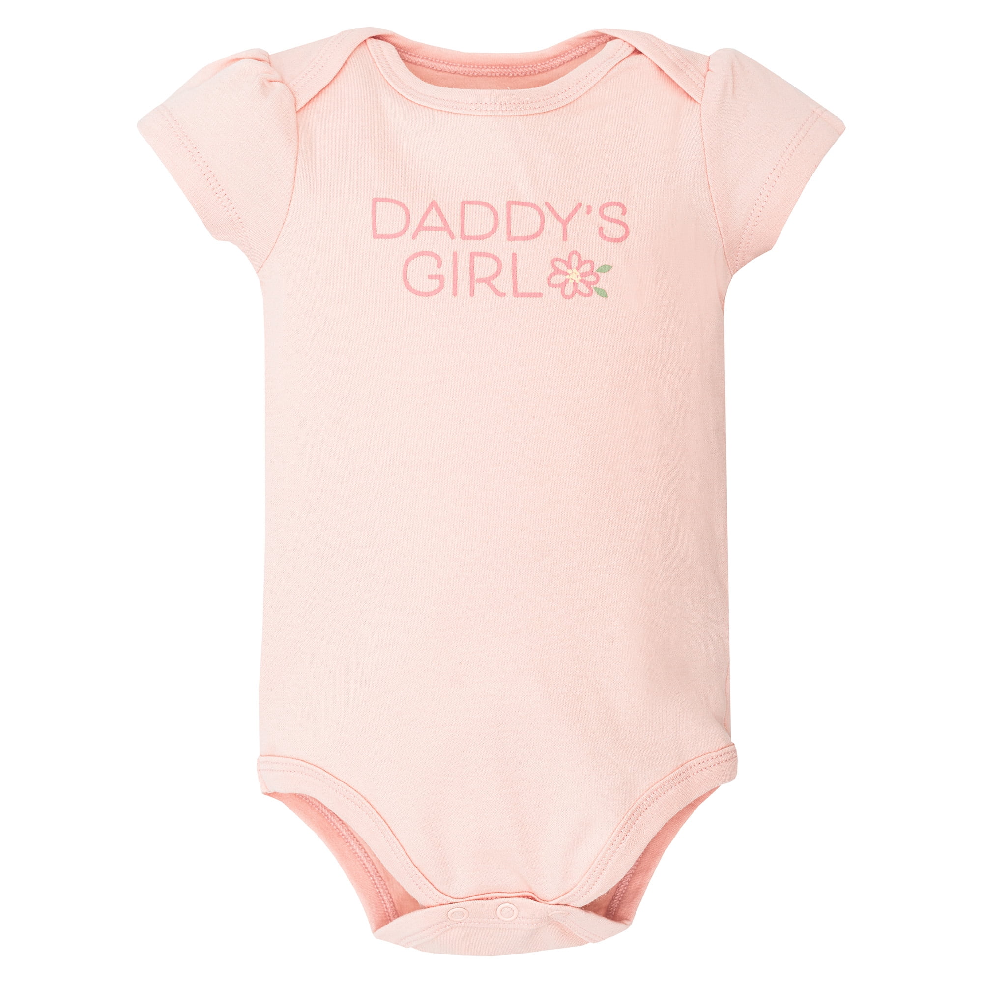 Hudson Baby Infant Girls Cotton Bodysuits 5-Pack, Pastel Wildflower, 3-6 Months