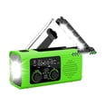 thumbnail image 4 of guohui Emergency Radio Flashlight Compact Solar Power Multifunctional Weather Radio for Green, 4 of 8