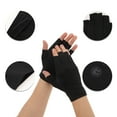 thumbnail image 3 of Unique Bargains 1 Pair Anti-slip Solid Color Manicure Gloves Black, 3 of 6