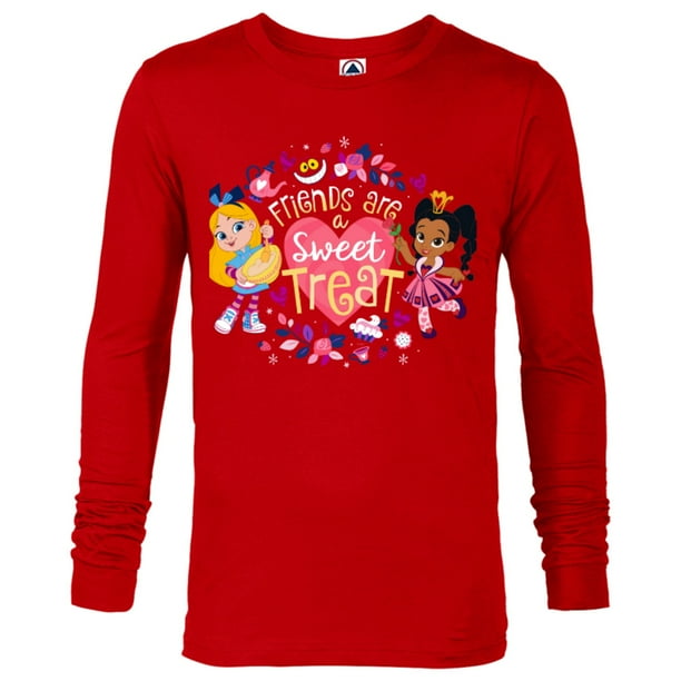 Disney Alice S Wonderland Bakery Friends Are A Sweet Treat Long Sleeve T Shirt For Men Customized New Red Walmart Com