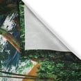 thumbnail image 3 of Ambesonne Summer Kitchen Curtains, Hawaii Island Palm Tree, 55"x45", Green Blue Brown, 3 of 3